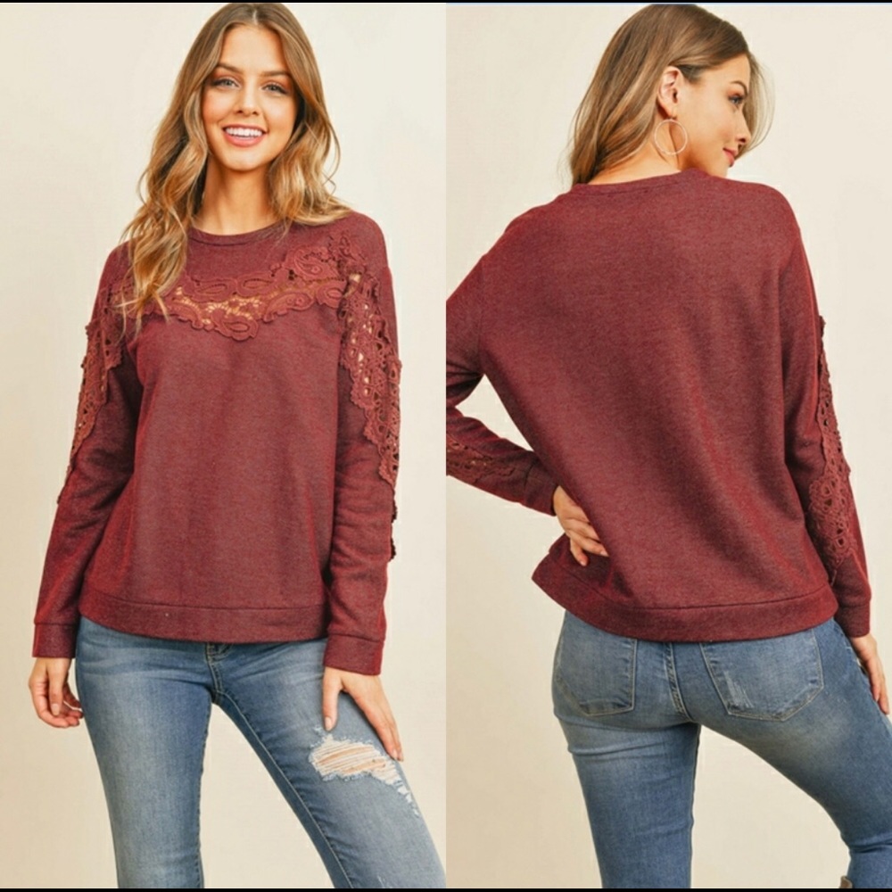 Fall | 🍁Burgundy Pave Sweater